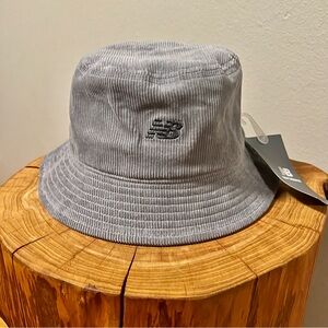 New Balance Washed Corduroy Gray Bucket Hat Men’s S/M NWT
